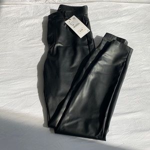 NWT Zara leather pants